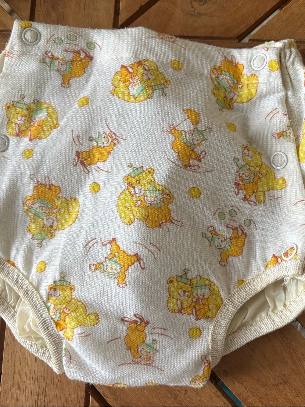 Vintage Carter's Plastic Diaper Cover Pants Circus Bears Clowns
